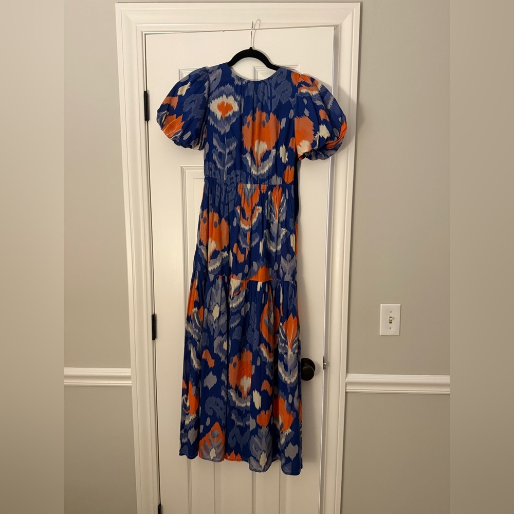 NWT Banjanan Valeria Dress - Ikat Floral Sodalite XS